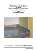 Cover der Fensterbankrichtlinie.