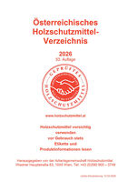 Cover des Österreichischen Holzschutzmittelverzeichnisses.