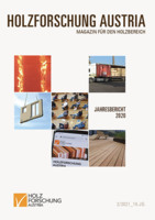 Cover of the annual report of Holzforschung Austria 2020.