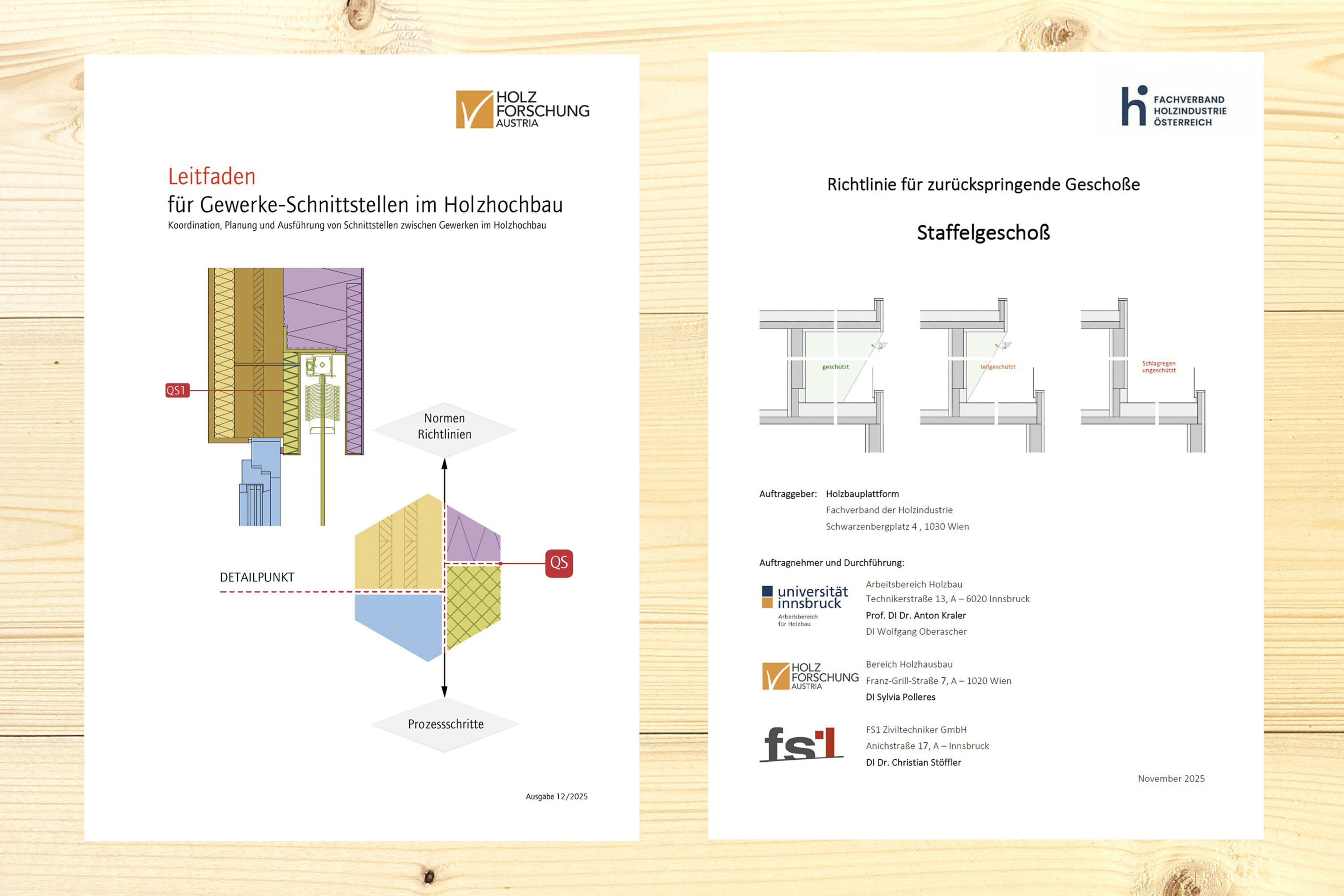 Covers of two publications